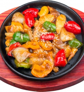 Окунь на тепане